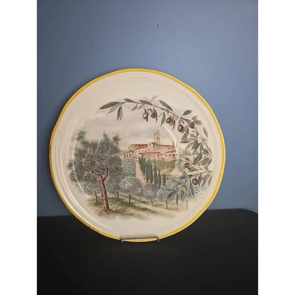 Vintage Sur La Table The Art Of Soul of Cooking Dinner Plate 15'' Made in Italy